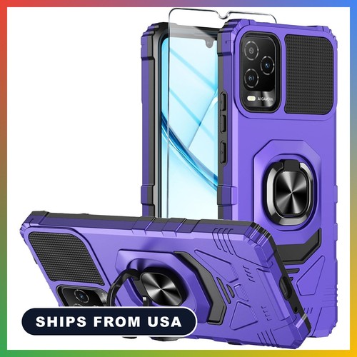 for BLU View 5 Pro Phone Case with Tempered Glass Screen Protector,Dual Layer