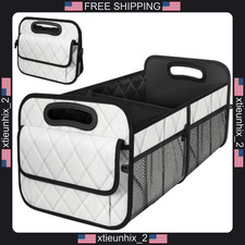 Car Trunk Organizer Waterproof 70l Suv Storage Bag Beige 22.5x15x13.4 Inches Car Trunk Organizer Waterproof 70l Suv Storage Bag Beige 22.5x15x13.4 Inches