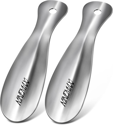 Metal Shoe Horn Travel 7.5 Inch, Small Stainless Steel Portable Shoe Horns for W