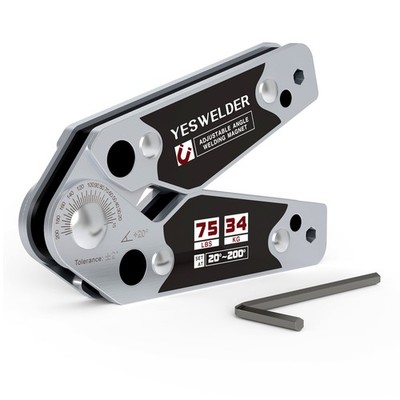 Adjustable Welding Magnet Holder 20-200°, 75LB Strong Magnetic Welding Tool