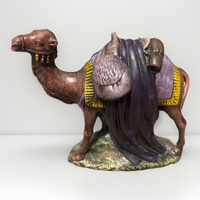9  H Ceramic Camel HOLLAND MOLD Large Nativity Hand Painted Standing Excellent