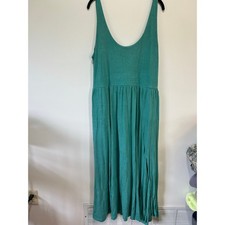 A New Day green maxi dress size XL jersey pockets casual comfort