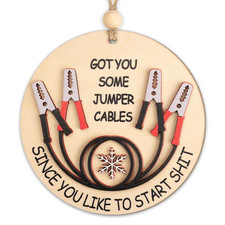 Funny Christmas Ornaments 2025, I Got You Some Jumper Cables Ornament, Funny Chr