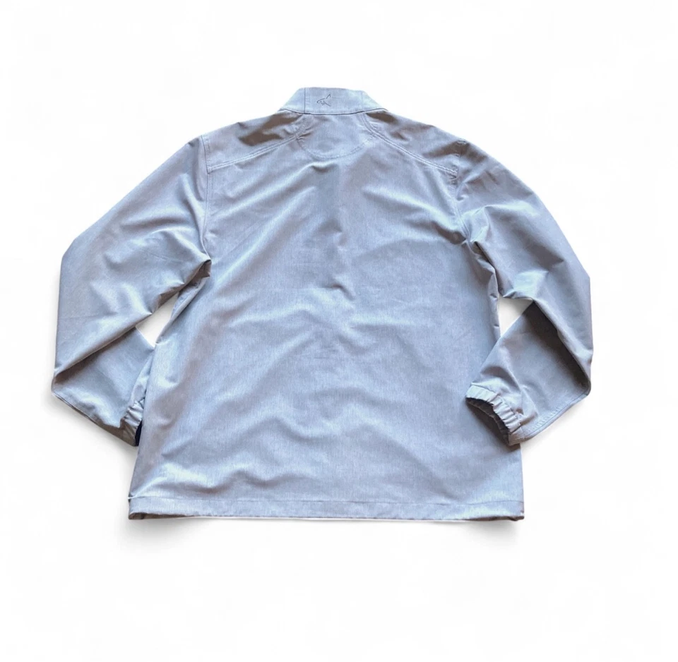 Greg Norman Men’s L Gray Golf Windbreaker Full-Zip Athletic Jacket Water Repel - Image 4 of 4