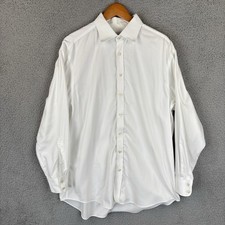 Charles Tyrwhitt Dress Shirt Mens 17 - 34 White Non Iron Classic Fit