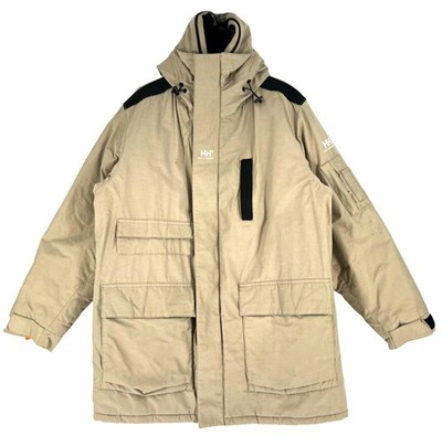 Helly Hansen Herren Kapuzenbraune Parka Jacke Mantel Größe 2XL