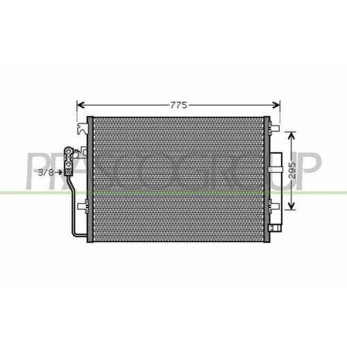 Condenseur climatisation Prasco ME919C001 à haute performance thermique pour Mercedes