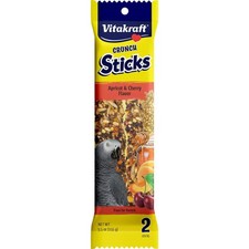 Vitakraft Crunch Sticks Apricot Cherry Parrot Treat 5.5 Oz Rice 5.5Oz