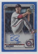 2020 Bowman Chrome Sapphire Edition Prospect Auto Ben Braymer #BSPA-BB Auto 1p8