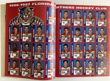 1996 Florida Panthers Opening Night Program Auto 17x Stu Barnes Scott Mellanby