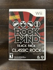 Rock Band: Track Pack - Classic Rock (Nintendo Wii) - COMPLETE/CIB