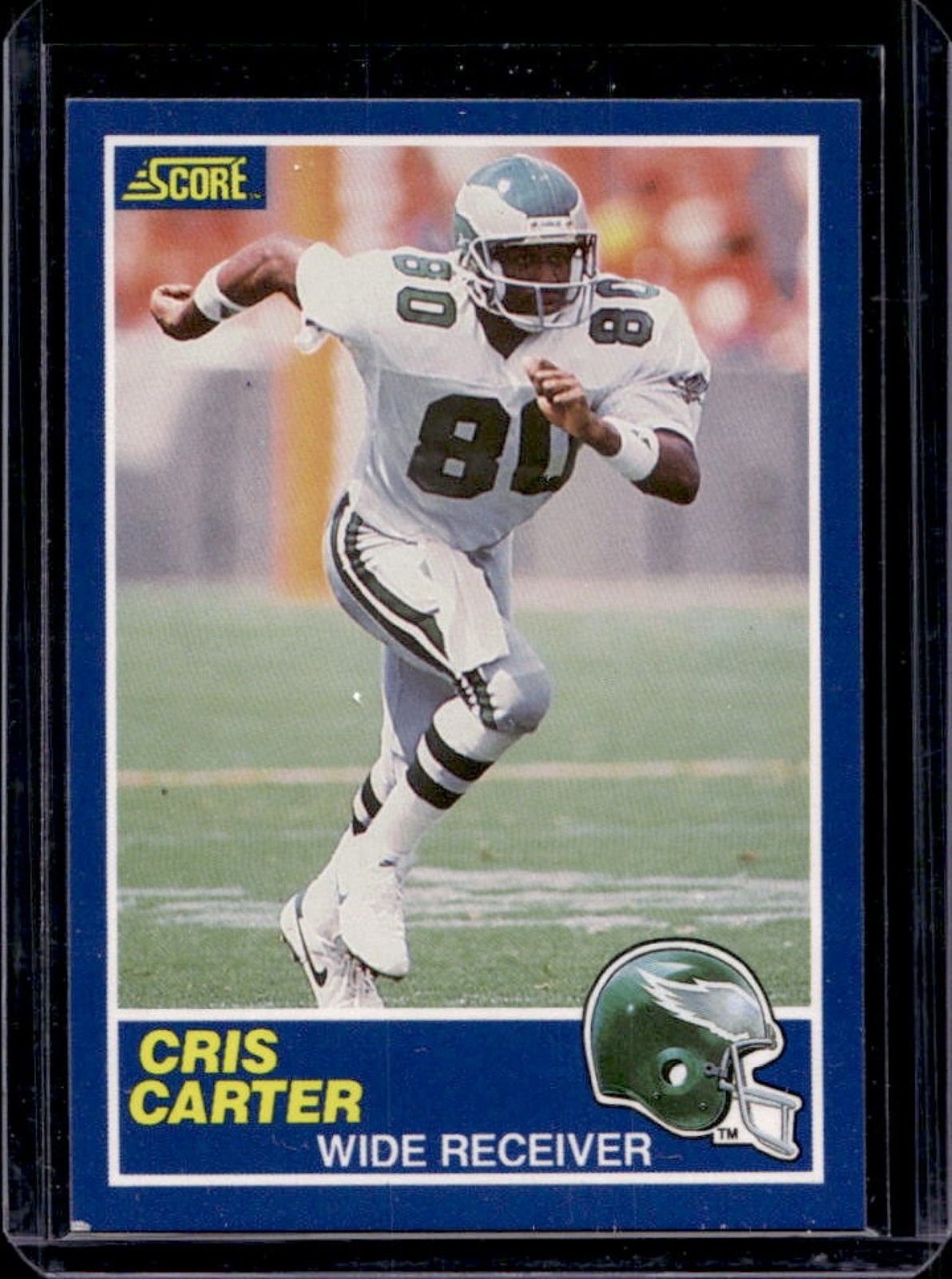 1989 Score Cris Carter Rookie RC #72 Eagles