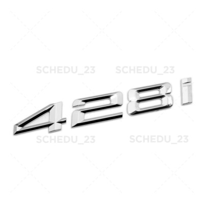 FOr BMW 428i Chrome Logo Emblem Badge Car Trunk Lid M Power Series Performance