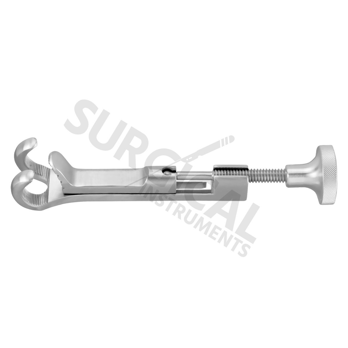 Lowman Bone Clamp 8 Inch - 1x2 Prong Jaw For Medical Education Training Stainless Steel