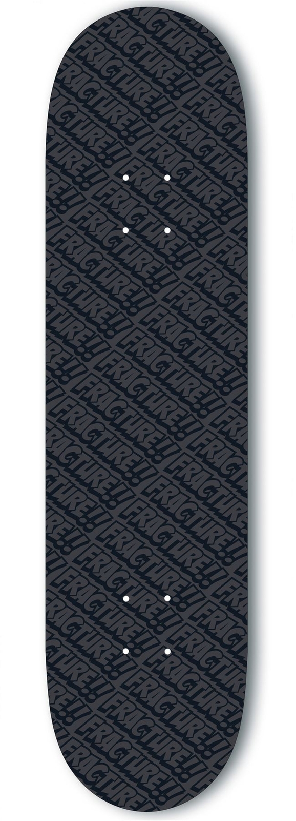 Fracture All Over Comic Black Skateboard Deck -  8.0""