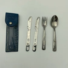 Vintage Boy Scouts Of America Silverware Set Spoon Fork Knife Utensils