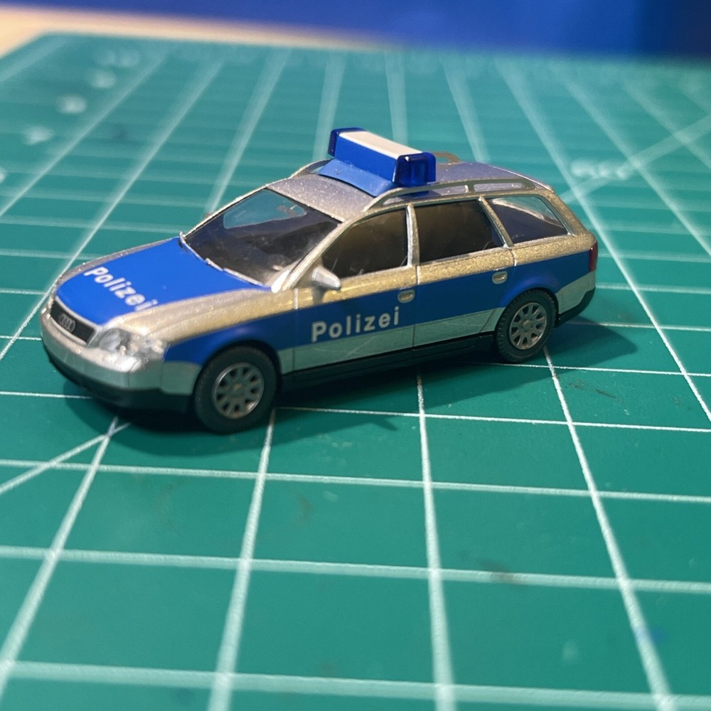 Wiking HO Scale 1:87 German Police Polizei Audi Car