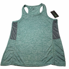 New NWT Real Essentials Athletic Tank Top Racerback. Green Women's Medium