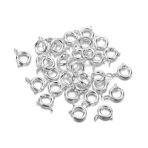 30Pcs Spring Ring Clasp Jump Ring jewelry Clasps Connector Necklace Bracelet DIY - Picture 11 of 13