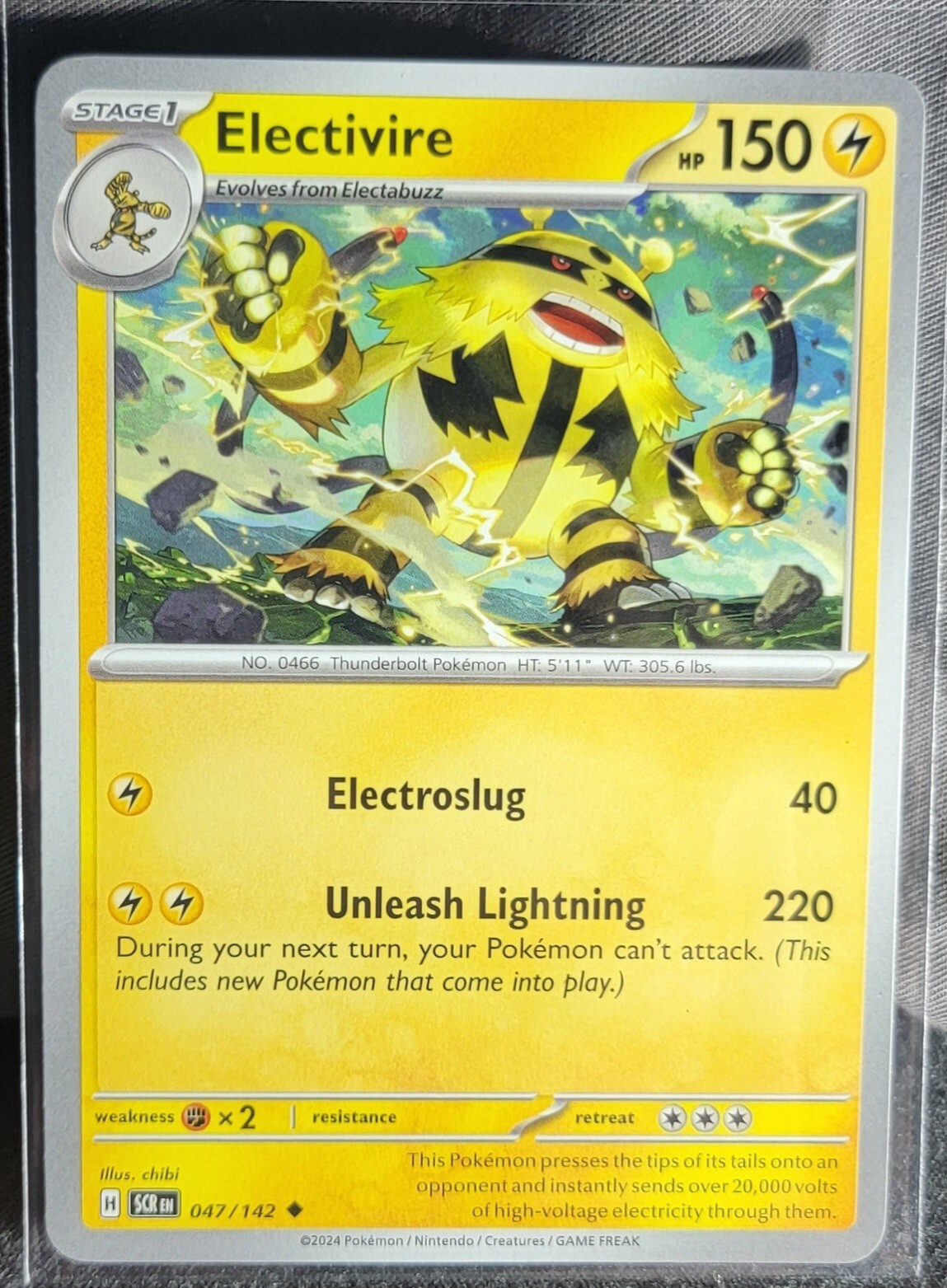 Pokemon TCG Card Electivire 047/142 S&V Stellar Crown Uncommon NM