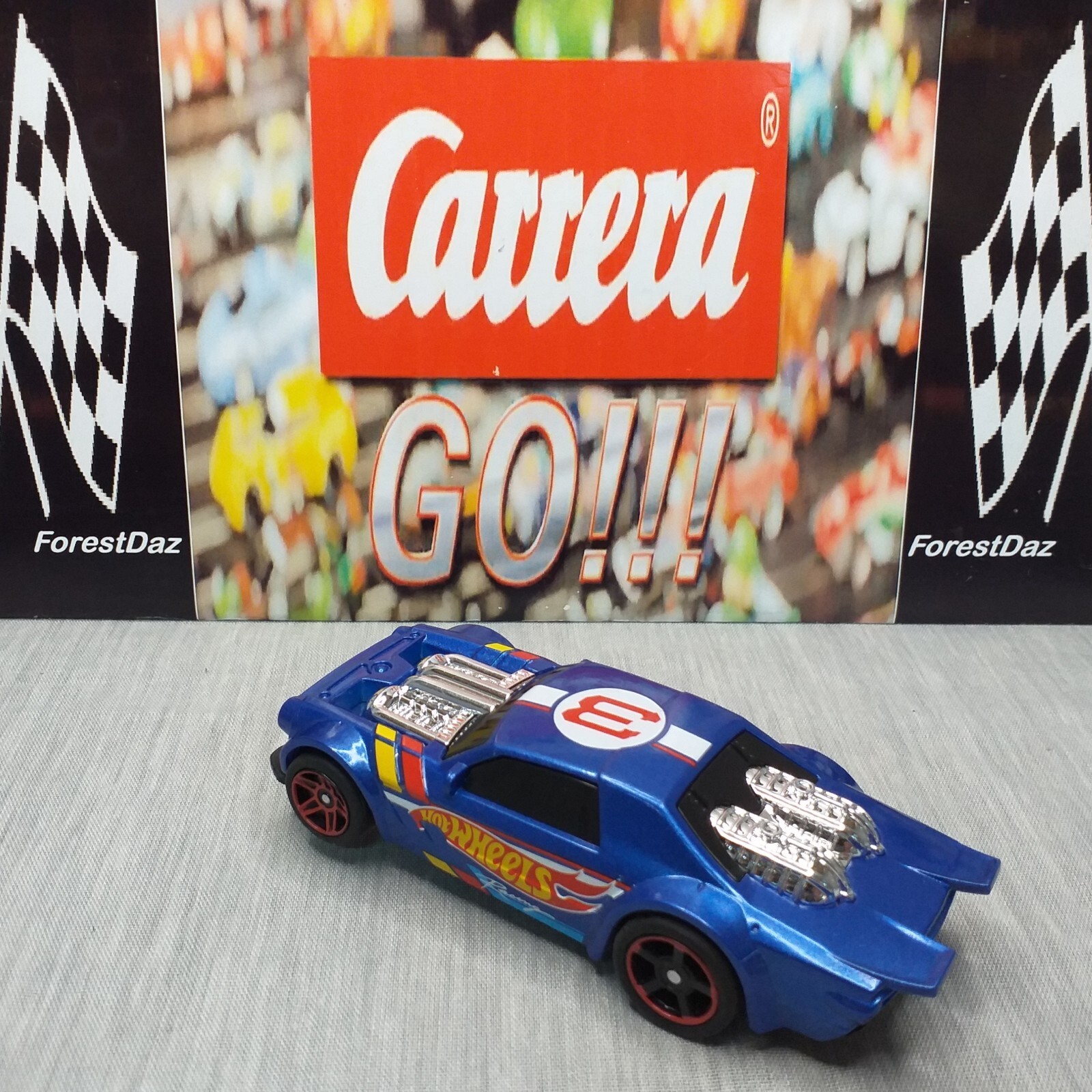 Hot Wheels Night Shifter Blue Carrera Go!!!  #3 Hot Rod 1:43 Scale PreLoved Gift