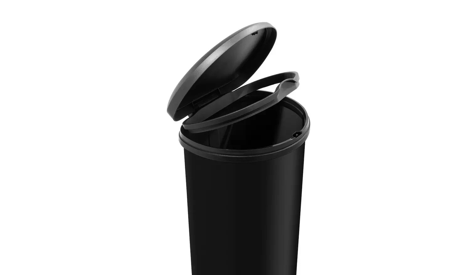 Touch Top Kitchen Bin Resin Black Can Home Office Curver 40 Liter Deco