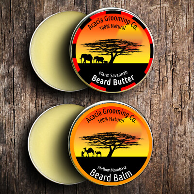 Beard Balm And Butter 30ml Set for Softness Growth Styling Conditioning
