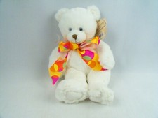 First  Main White Dena Teddy Bear Plush 10 Inches With Tag