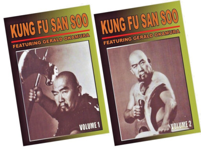 2 DVD Set Chinese Kung Fu San Soo Kicking Attacks, Grabs, Weapons Gerald Okamura