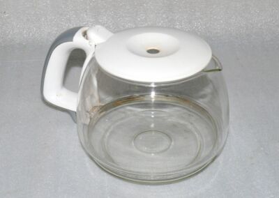 Ersatz CAFE Glas kanne Bestron DCM802 10Tassen 1L Kaffee Servier Kanne Weiß Silb