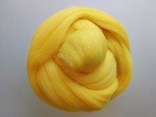 Lemon Yellow* 100% Merino Wool Tops for Needle and Wet Felting, 50 g