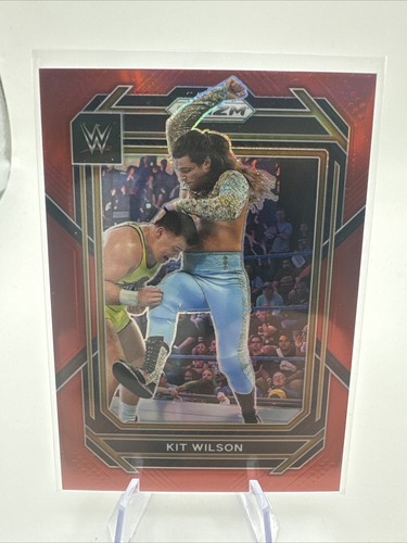2023 Prizm WWE Kit Wilson Red Prizm /299 #148 SSP - Afbeelding 1 van 3