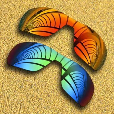 US 2 Pieces Polarized Lenses Replacement for-Oakley Offshoot - Orange Red&Green