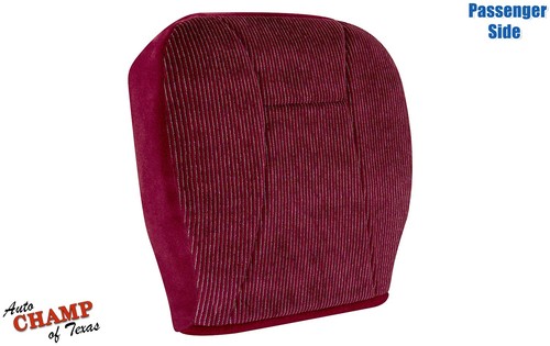 94-97 Ford F150 F250 F350 XLT -Passenger Side Bottom Cloth Seat Cover Red 50/50 - Picture 3 of 15