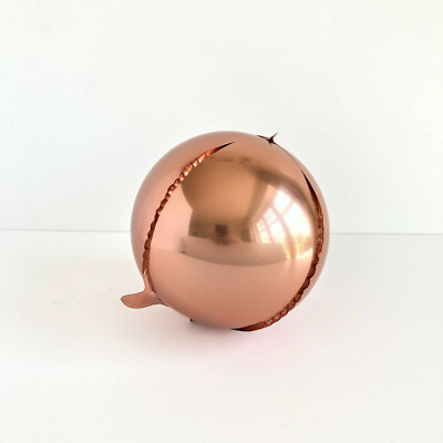 Brandneu 10'' Kugel Kugel Runde Ballons Rose Gold