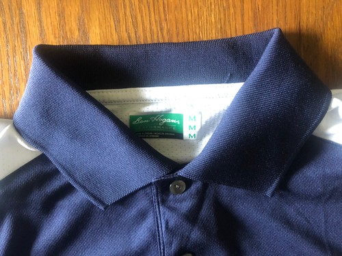 Ben Hogan Performance Golf Men’s Polo Blue Shirt Size Medium - Picture 2 of 3