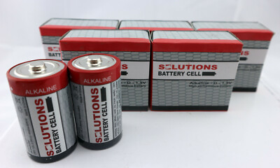 SOLUTIONS Battery Cell Alkaline-Batterie Typ D, 1,5V 12 Stück TOP 15000 mAh