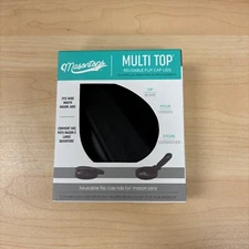 Black Masontops Multi-Top - Wide Mouth Mason Reusable Flip Cap Lids