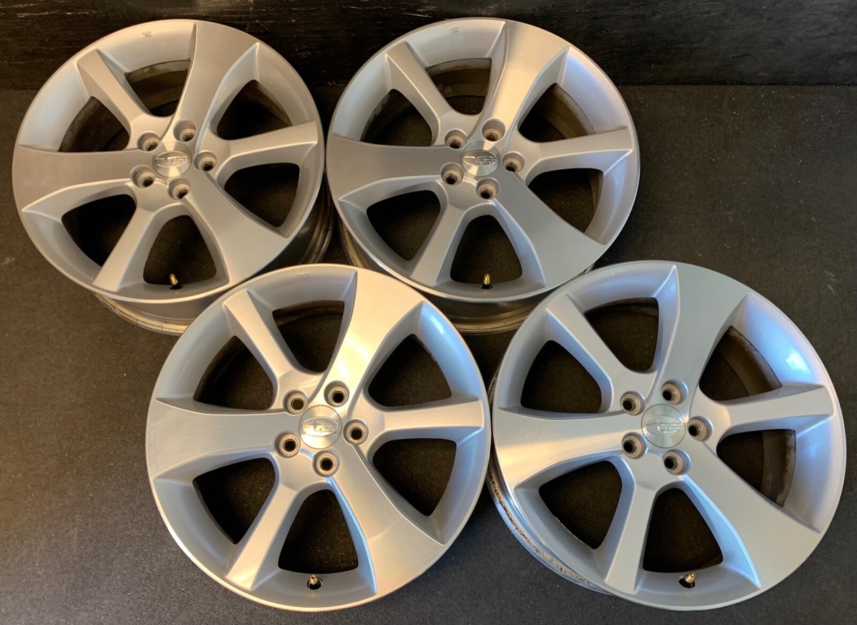 4) Subaru Legacy Outback Original Wheels Rims +Caps 17