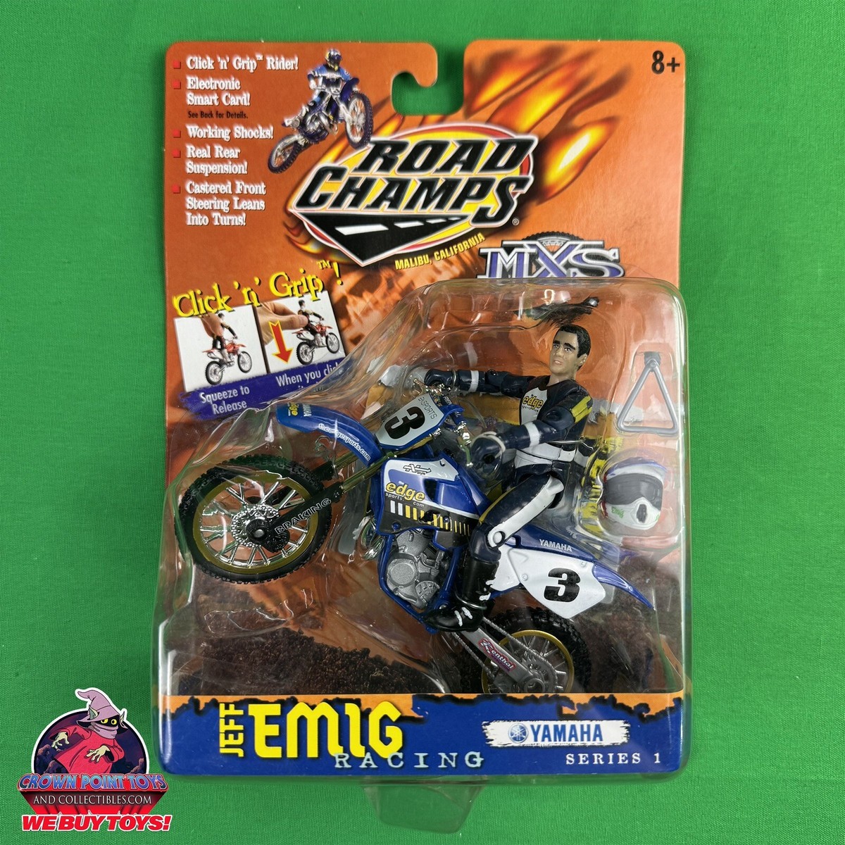 Road Champs MXS Ricky Carmichael Motocross Racer Figure