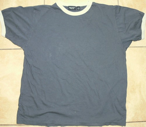 Gray Ringer-T shirt - SPECIAL-2 PAK -Soft Vintage Look & feel -FREE SHIP-made US - Picture 4 of 7