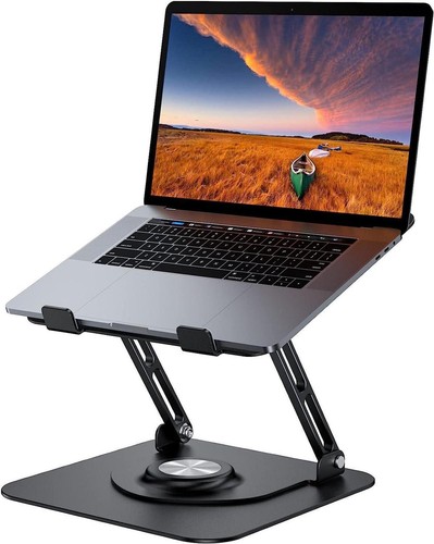 AUBEAMTO Adjustable Laptop Stand with 360° Rotating Heavy Base