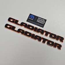 Officially Licensed Laser Cut Acrylic Jeep Gladiator Emblems - Pair Officially Licensed Laser Cut Acrylic Jeep Gladiator Emblems - Pair