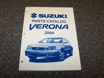 2004 Suzuki Verona Sedan Factory Original Parts Catalog Manual S EX LX