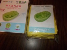 New Yellow Inflation Baby Bathtub Press to Inflate