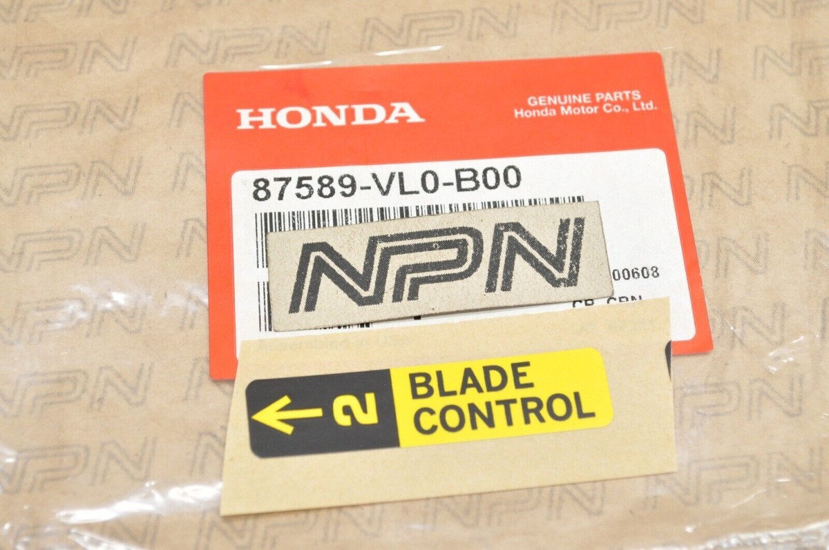 BB♡（感謝）/4 Honda Roto Stop Blade Decal Sticker HRR216 VX K3-K4 Lawn Mower