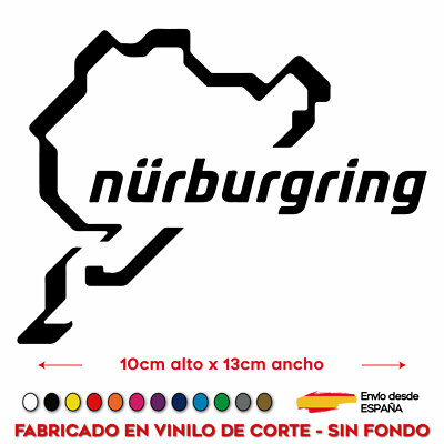 p92-4 Nurburgring Circuito Pegatina Sticker Vinilo Moto GP Alemania MotoGP Coche