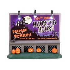 LEMAX 34075 - Haunted House Billboard - Halloween Winterdorf Neu