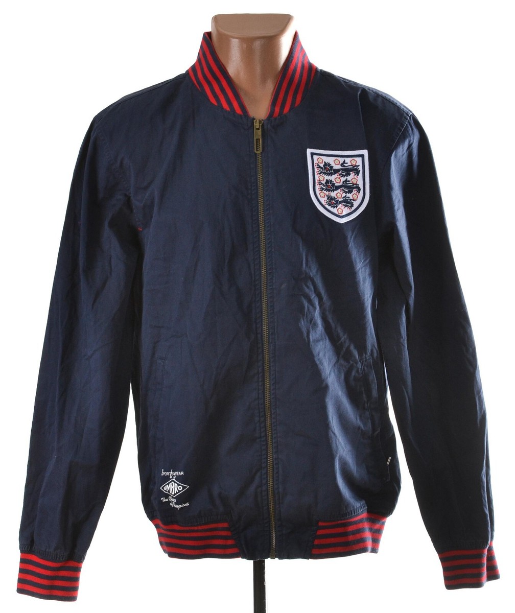 ENGLAND 1966 FOOTBALL TRACK JACKET JERSEY UMBRO SIZE M ADULT RETRO