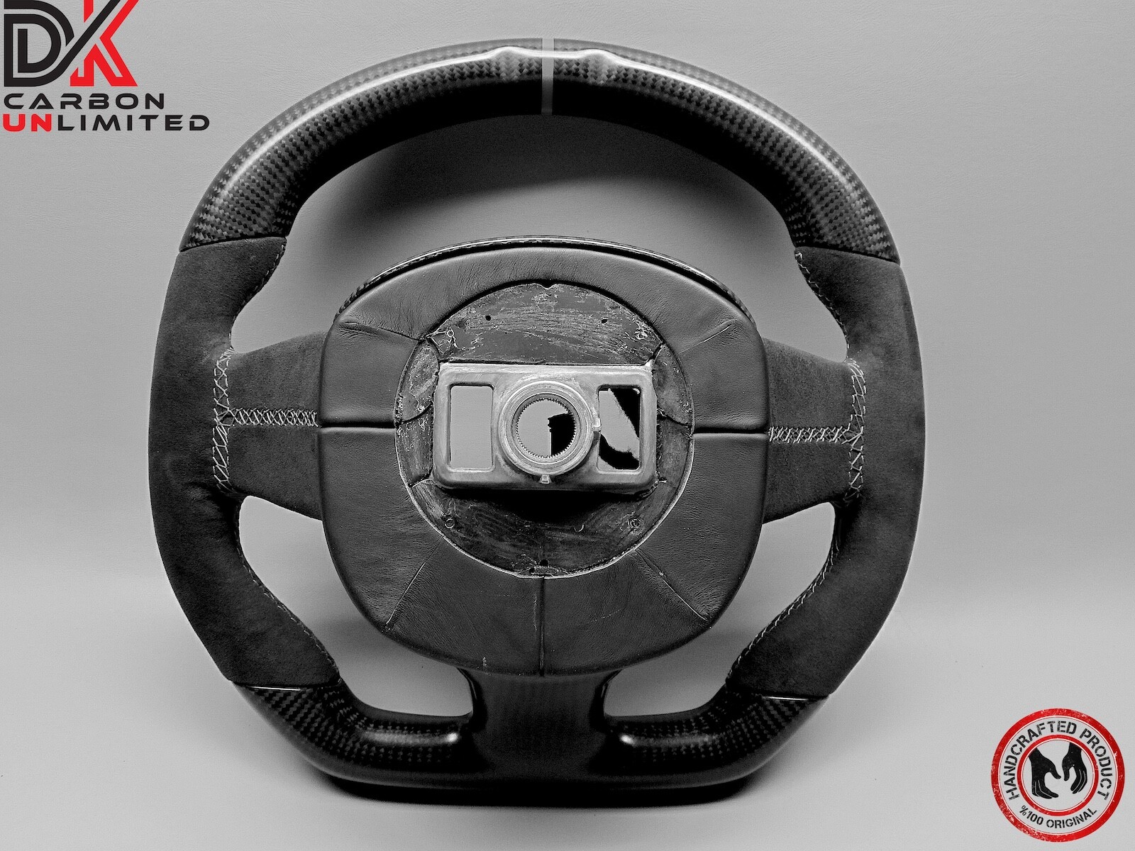 Aston Martin Vantage DB11 DBS Alcantara Gray Ring Matte Carbon Steering Wheel v1